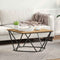 vidaXL Coffee Table Artisan Oak 80x80x45 cm Engineered Wood