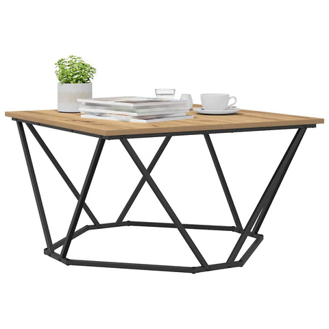 vidaXL Coffee Table Artisan Oak 80x80x45 cm Engineered Wood