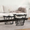 vidaXL Coffee Table 3 pcs Black oak 50 x 50 x 40 cm
