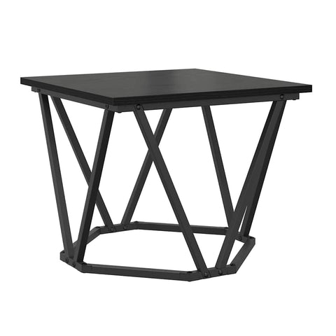 vidaXL Coffee Table 3 pcs Black oak 50 x 50 x 40 cm