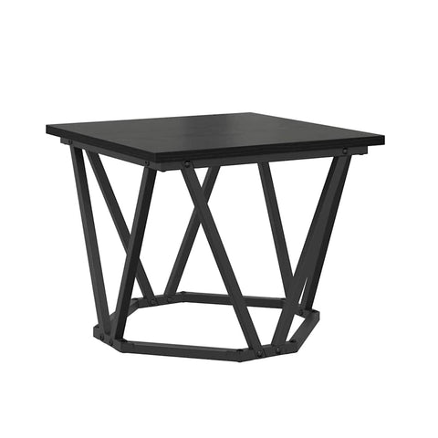 vidaXL Coffee Table 3 pcs Black oak 50 x 50 x 40 cm