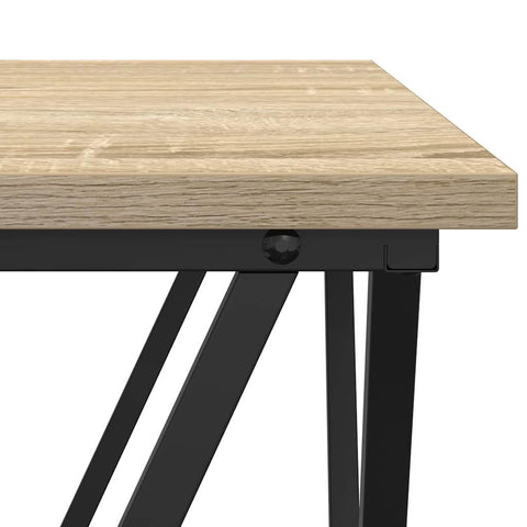 vidaXL Coffee Table 3 pcs Sonoma oak 50 x 50 x 40 cm