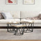 vidaXL Coffee Table 3 pcs Sonoma oak 50 x 50 x 40 cm