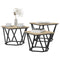 vidaXL Coffee Table 3 pcs Sonoma oak 50 x 50 x 40 cm