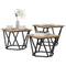 vidaXL Coffee Table 3 pcs Artisan oak 50 x 50 x 40 cm
