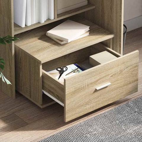 vidaXL Drawer Cabinet Brown 55 x 45 x 33.5 cm Engineered wood
