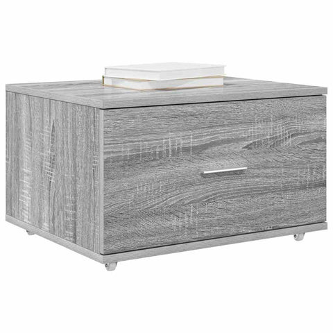 vidaXL Drawer Cabinet Grey 55 x 45 x 33.5 cm Engineered wood