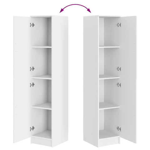 vidaXL Highboard White 35 x 39 x 168 cm Engineered wood