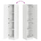 vidaXL Highboard White 35 x 39 x 168 cm Engineered wood