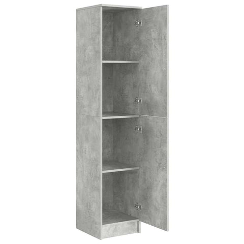 vidaXL Highboard Concrete grey 35 x 39 x 168 cm Engineered wood
