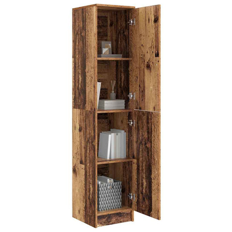 vidaXL Highboard Old wood 35 x 39 x 168 cm Engineered wood