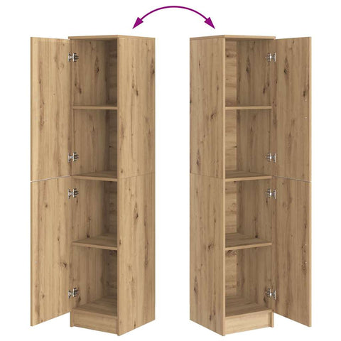 vidaXL Highboard Artisan oak 35 x 39 x 168 cm Engineered wood