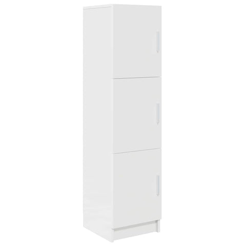 vidaXL White Sideboard White MDF Wood Medium White Sideboard