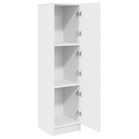 vidaXL White Sideboard White MDF Wood Medium White Sideboard