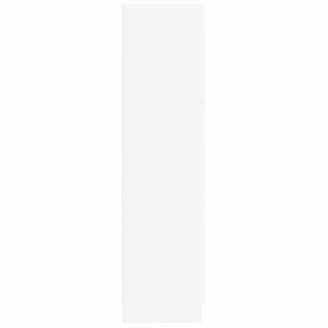 vidaXL White Sideboard White MDF Wood Medium White Sideboard