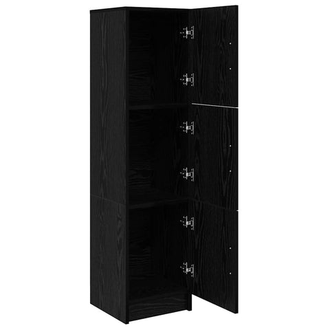 vidaXL Highboard Black oak 31.5 x 32 x 124 cm Engineered wood
