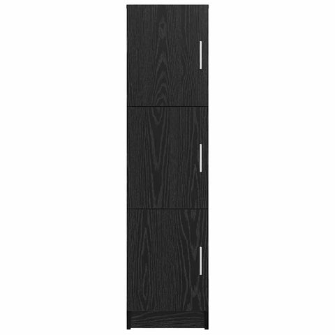vidaXL Highboard Black oak 31.5 x 32 x 124 cm Engineered wood