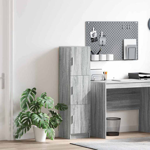 vidaXL Highboard Grey sonoma 31.5 x 32 x 124 cm Engineered wood