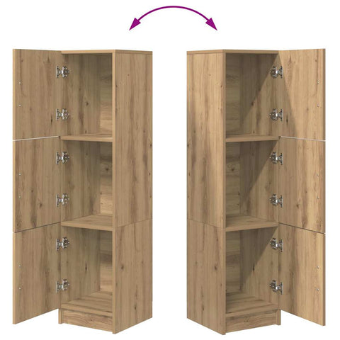 vidaXL Highboard Artisan oak 31.5 x 32 x 124 cm Engineered wood