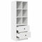 vidaXL Highboard with Drawer White 45.5 x 34 x 127 cm Engineered wood