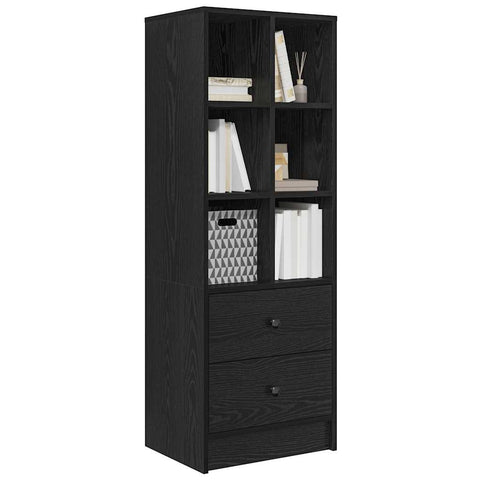 vidaXL Highboard Black oak 45.5 x 34 x 127 cm Engineered wood