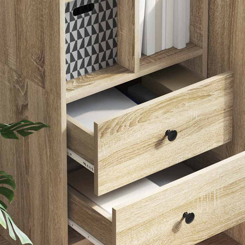 vidaXL Highboard Sonoma oak 45.5 x 34 x 127 cm Engineered wood