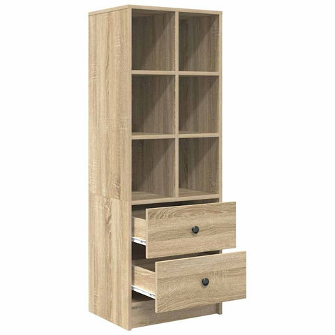 vidaXL Highboard Sonoma oak 45.5 x 34 x 127 cm Engineered wood