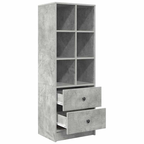 vidaXL Highboard Concrete grey 45.5 x 34 x 127 cm Engineered wood