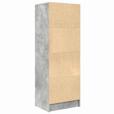 vidaXL Highboard Concrete grey 45.5 x 34 x 127 cm Engineered wood