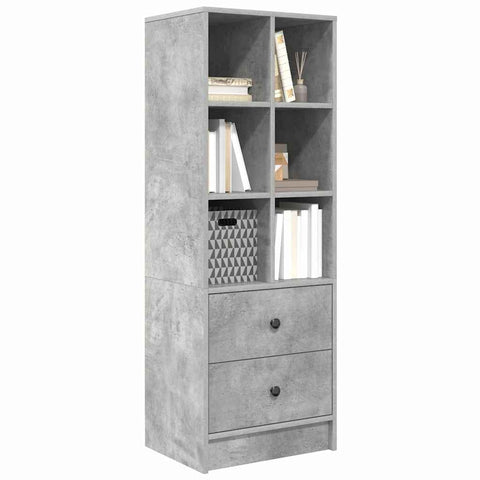 vidaXL Highboard Concrete grey 45.5 x 34 x 127 cm Engineered wood