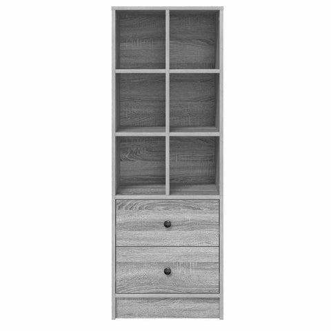 vidaXL Highboard with Drawer Grey Sonoma 45.5 x 34 x 127 cm
