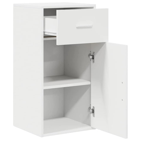 vidaXL Sideboard with Drawer White 38 x 34.5 x 75 cm Engineered wood