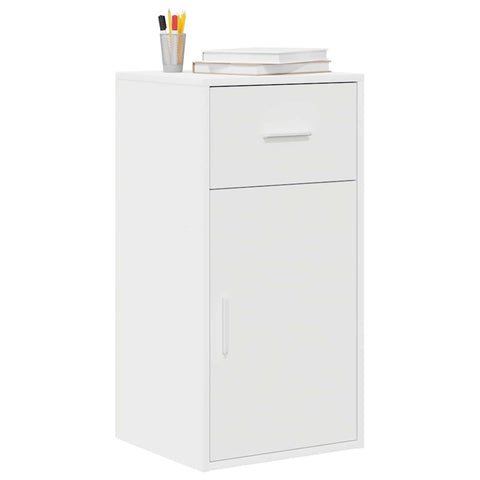 vidaXL Sideboard with Drawer White 38 x 34.5 x 75 cm Engineered wood