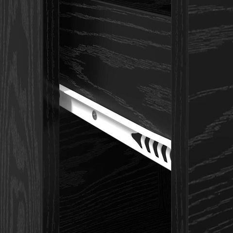 vidaXL Sideboard Black oak 38 x 34.5 x 75 cm Engineered wood