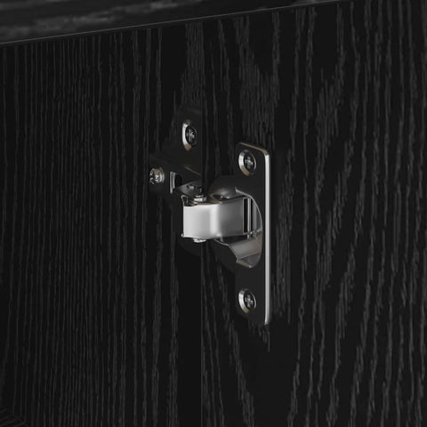 vidaXL Sideboard Black oak 38 x 34.5 x 75 cm Engineered wood