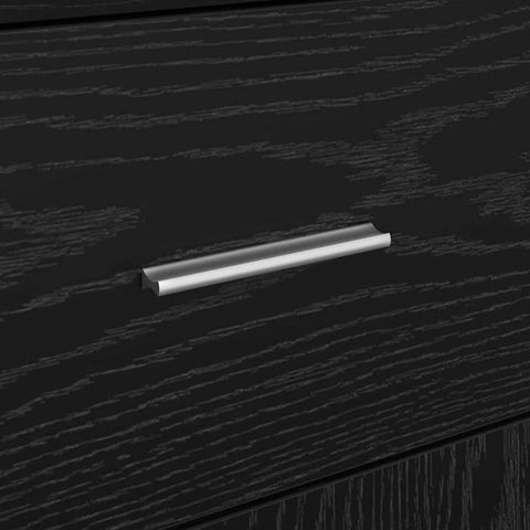 vidaXL Sideboard Black oak 38 x 34.5 x 75 cm Engineered wood