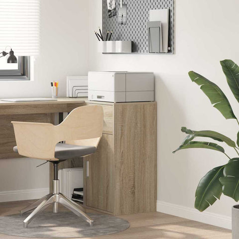 vidaXL Sideboard Sonoma oak 38 x 34.5 x 75 cm Engineered wood