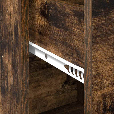 vidaXL Sideboard Smoked oak 38 x 34.5 x 75 cm Engineered wood