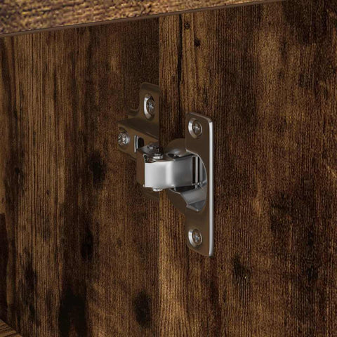 vidaXL Sideboard Smoked oak 38 x 34.5 x 75 cm Engineered wood