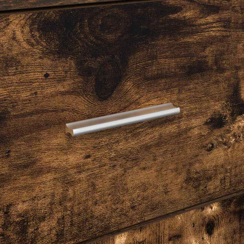 vidaXL Sideboard Smoked oak 38 x 34.5 x 75 cm Engineered wood