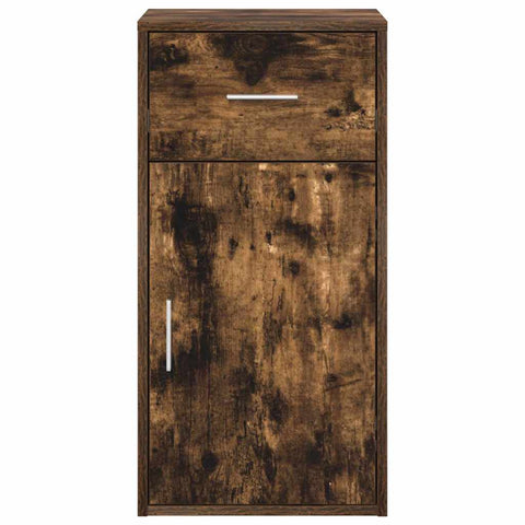 vidaXL Sideboard Smoked oak 38 x 34.5 x 75 cm Engineered wood