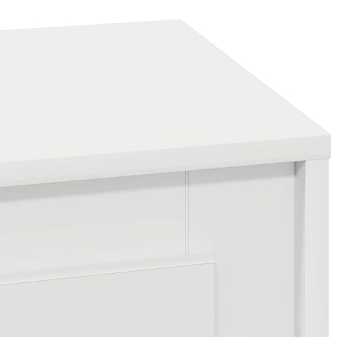 vidaXL Bedside Cabinet with LED Lights White 44x34,5x45 cm