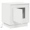 vidaXL Bedside Cabinet with LED Lights White 44x34,5x45 cm