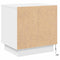 vidaXL Bedside Cabinet with LED Lights White 44x34,5x45 cm