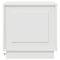 vidaXL Bedside Cabinet with LED Lights White 44x34,5x45 cm