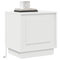 vidaXL Bedside Cabinets with LED Lights 2 pcs White 44x34,5x45 cm
