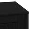 vidaXL Bedside Cabinets with LED Lights 2 pcs Black Oak 44x34,5x45 cm
