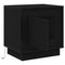vidaXL Bedside Cabinets with LED Lights 2 pcs Black Oak 44x34,5x45 cm