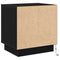 vidaXL Bedside Cabinets with LED Lights 2 pcs Black Oak 44x34,5x45 cm