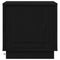vidaXL Bedside Cabinets with LED Lights 2 pcs Black Oak 44x34,5x45 cm